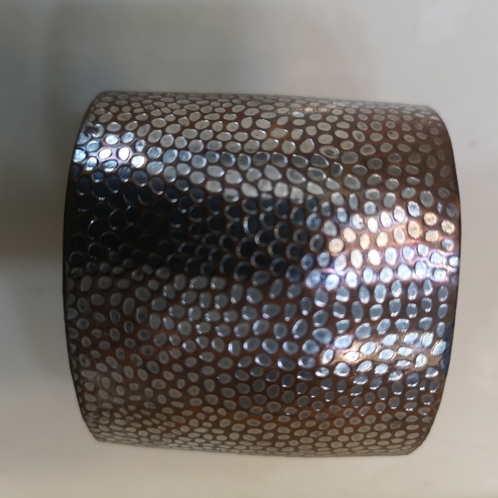 Y2K Vintage Antique SILVER hammered metal cuff bracelet | Host pick!